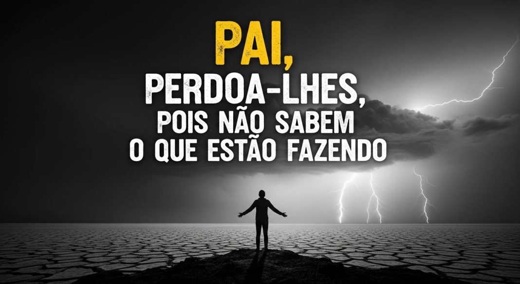 Pai perdoa-lhes pois não sabem o que estão fazendo